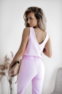 Lilac top with wide straps - XANA