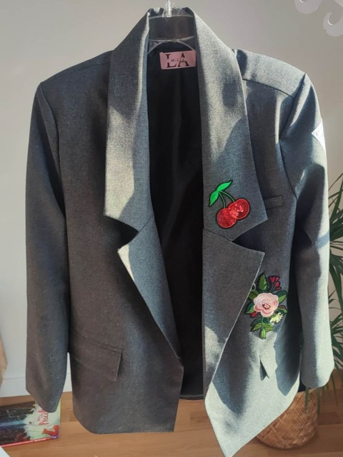 Marynarka MY BOYFRIEND2 z naszywkami LA MILLA