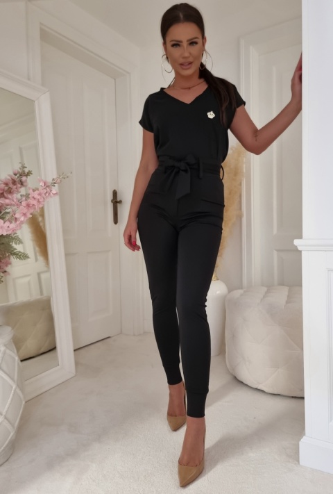 Spodnie materiałowe ELLE – czarne By Me