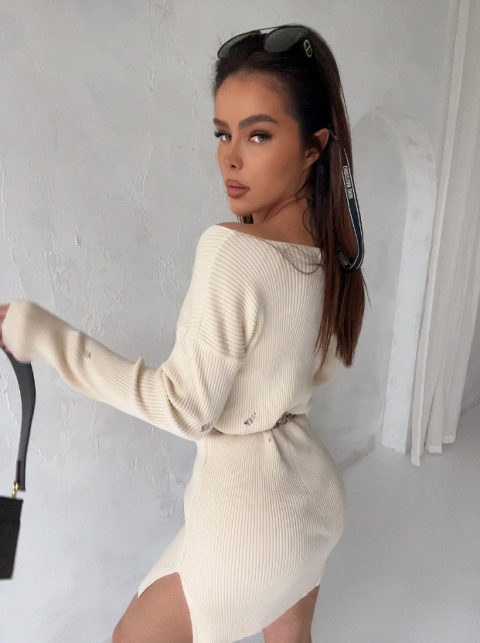 Sukienka MUSA vanilla La Manuel