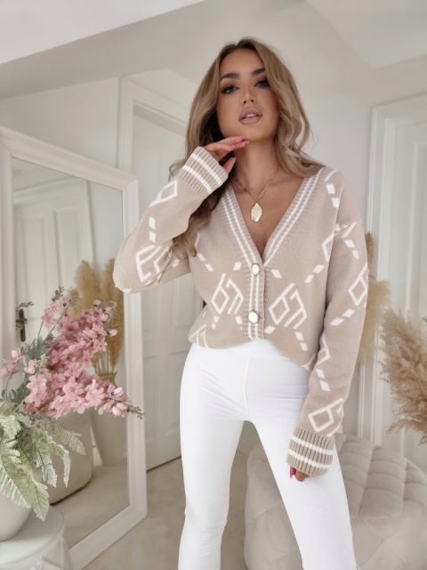 Sweter z kaszmirem DIAMENT jasny beż BY ME