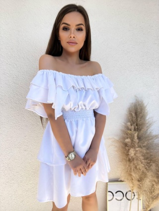 Sukienka VALENTINA biel By Mielczarkowski