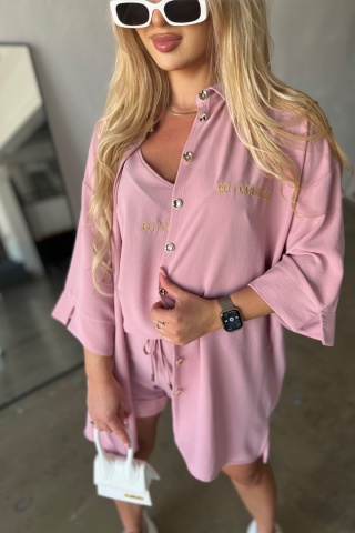 Komplet MIAMI SET pudrowy róż BG Brandenburg Couture