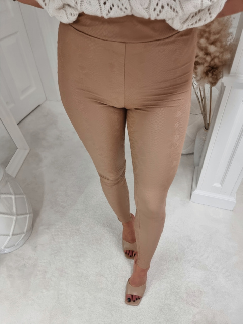 Leggings LEATHER – light brown Leggings LEATHER – light brown