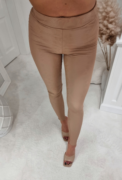 Leggings LEATHER – light brown Leggings LEATHER – light brown