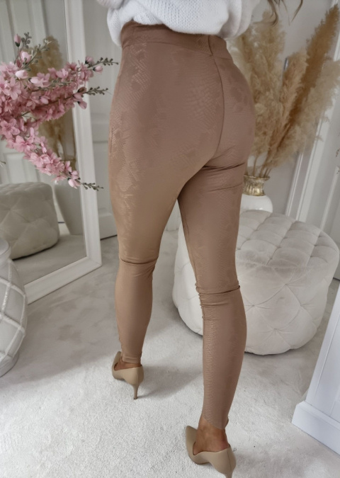 Leggings LEATHER – light brown Leggings LEATHER – light brown