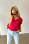 T-Shirt BG V-Neck Blink czerwony Brandenburg Couture