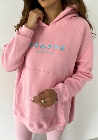 Bluza SARA LOGO słodki róż - SEMPRE