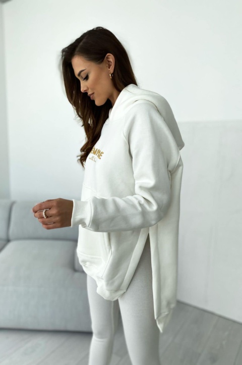 Bluza SARA LOGO ecru - SEMPRE