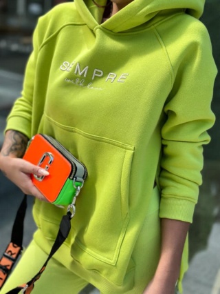 Bluza SARA LOGO limonka - SEMPRE