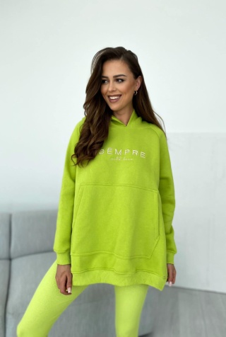 Bluza SARA LOGO limonka - SEMPRE