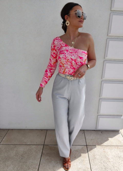 Bluzka Jedno Ramię – różowa By me