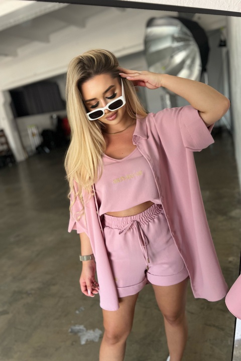 Komplet MIAMI SET pudrowy róż BG Brandenburg Couture