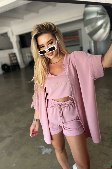 Komplet MIAMI SET pudrowy róż BG Brandenburg Couture