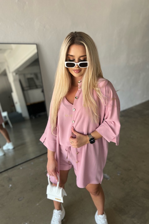 Komplet MIAMI SET pudrowy róż BG Brandenburg Couture