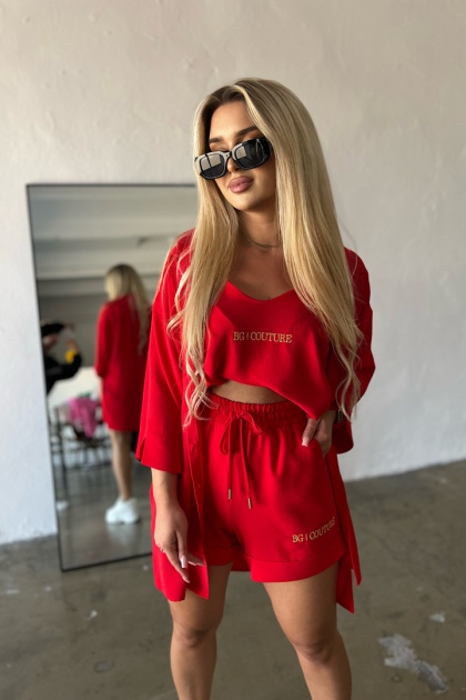 Komplet MIAMI SET czerwony BG Brandenburg Couture