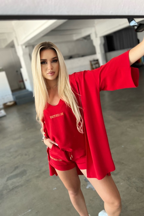 Komplet MIAMI SET czerwony BG Brandenburg Couture