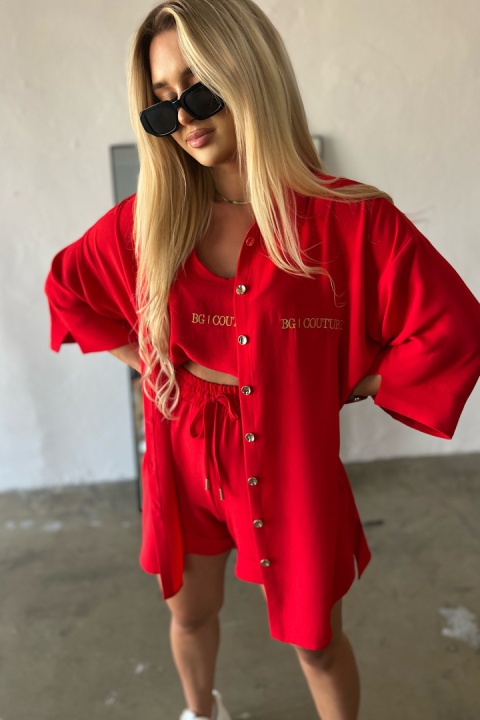 Komplet MIAMI SET czerwony BG Brandenburg Couture