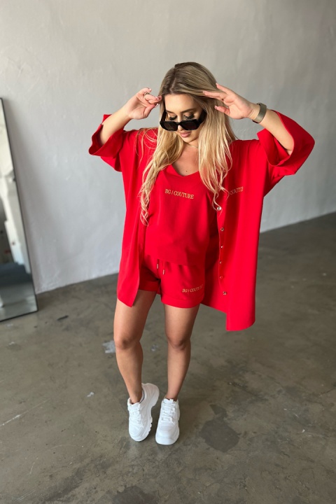 Komplet MIAMI SET czerwony BG Brandenburg Couture