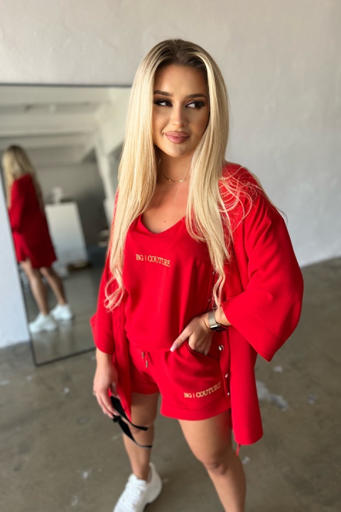 Komplet MIAMI SET czerwony BG Brandenburg Couture