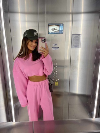 Komplet dresowy SHARP CUT różowy La Milla