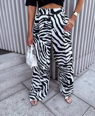 Spodnie z wiskozy ZEBRA La Milla