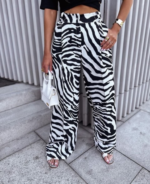 Spodnie z wiskozy ZEBRA La Milla