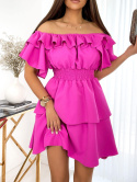 Dress VALENTINA fuchsia By Mielczarkowski Dress VALENTINA fuchsia By Mielczarkowski