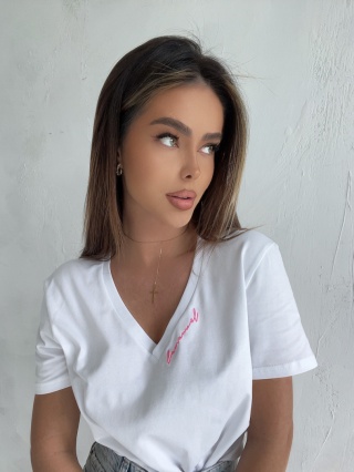 Tshirt MINIMAL ecru La Manuel