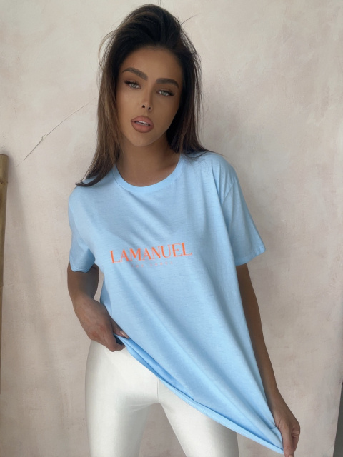 Tshirt SUN IS ON baby blue La Manuel Tshirt SUN IS ON baby blue La Manuel
