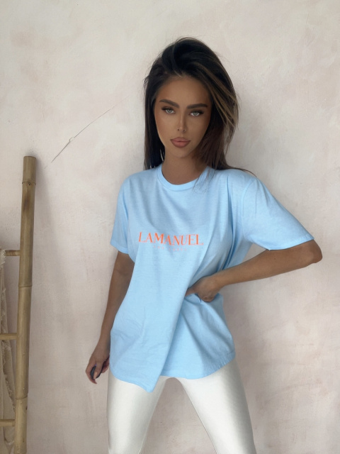 Tshirt SUN IS ON baby blue La Manuel Tshirt SUN IS ON baby blue La Manuel