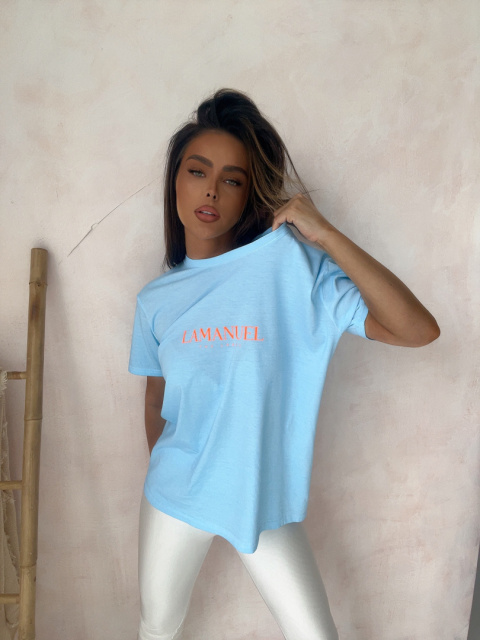 Tshirt SUN IS ON baby blue La Manuel Tshirt SUN IS ON baby blue La Manuel