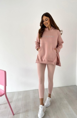 Bluza SARA LOGO puder róż - SEMPRE