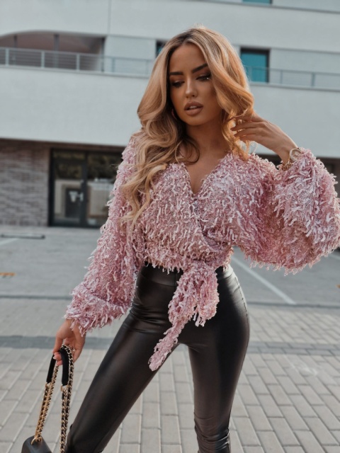 Bluzka KAIRA – piórka różowe