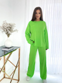 Set neon sweatshirt and sweatpants green MIELCZARKOWSKI