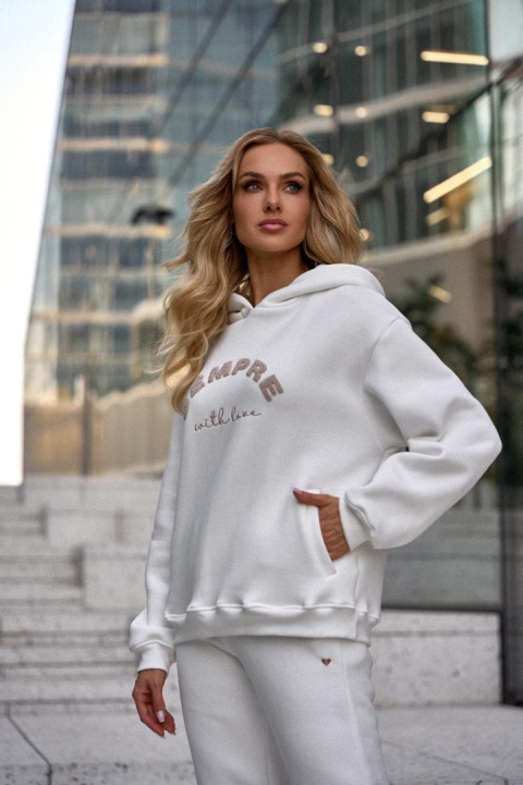 Komplet dresowy SHENIL ecru Sempre with love