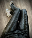 Leggings push up eco leather SNAKE - BY MIELCZARKOWSKI