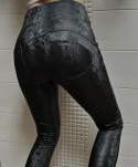 Leggings push up eco leather SNAKE - BY MIELCZARKOWSKI