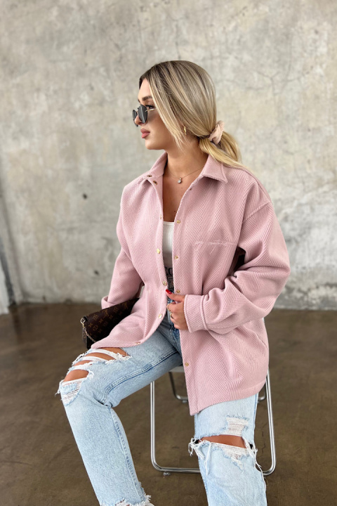 SHIRT COAT BG WOOLY WOMAN | light pink SHIRT COAT BG WOOLY WOMAN | light pink