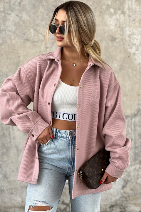 SHIRT COAT BG WOOLY WOMAN | light pink SHIRT COAT BG WOOLY WOMAN | light pink