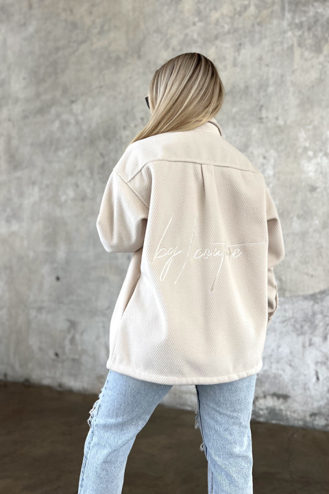 SHIRT COAT BG WOOLY WOMAN | light beige SHIRT COAT BG WOOLY WOMAN | light beige