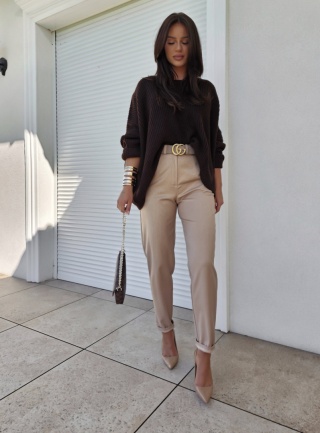 Sweter CLASSIC oversize czekoladowy By Me