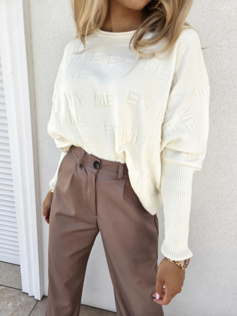 Cashmere sweater PARIS ecru By Me Cashmere sweater PARIS ecru By Me
