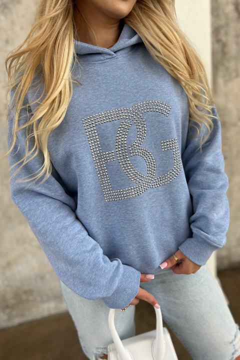 Sweatshirt DIAMOND blue jeans BG couture Sweatshirt DIAMOND blue jeans BG couture