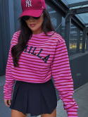 Striped sweatshirt COLLEGE striped pinks La Milla