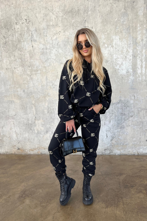 BG HOLO black-gold sweatshirt set Brandenburg Couture BG HOLO black-gold sweatshirt set Brandenburg Couture