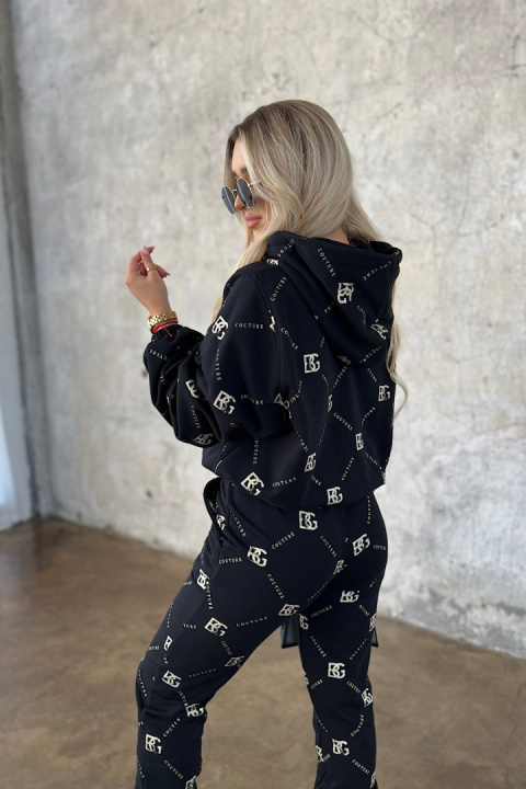 BG HOLO black-gold sweatshirt set Brandenburg Couture BG HOLO black-gold sweatshirt set Brandenburg Couture