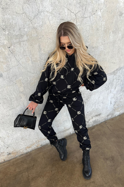BG HOLO black-gold sweatshirt set Brandenburg Couture BG HOLO black-gold sweatshirt set Brandenburg Couture