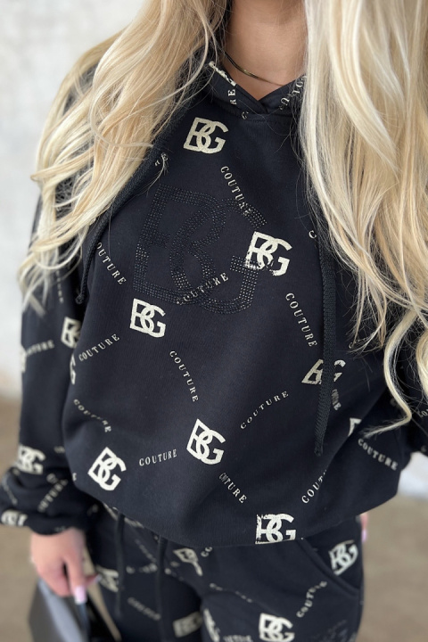 BG HOLO black-gold sweatshirt set Brandenburg Couture BG HOLO black-gold sweatshirt set Brandenburg Couture