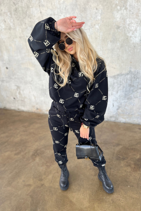 BG HOLO black-gold sweatshirt set Brandenburg Couture BG HOLO black-gold sweatshirt set Brandenburg Couture